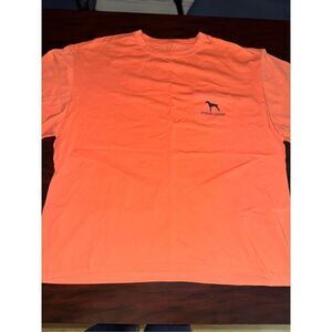 Struttin Cotton Dog Hall of Fame Mens Orange Short Sleeve Graphic Tee XXL